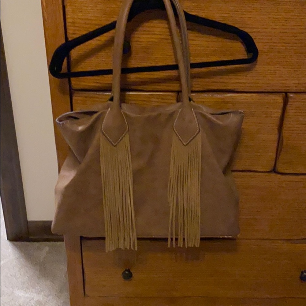 Merona Leather Fringe purse